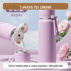 316 Stainless Steel Tumbler with Upright Handle