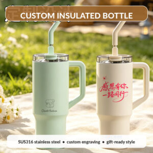 Insulated Travel Mug with 316 Stainless Steel Inner Liner