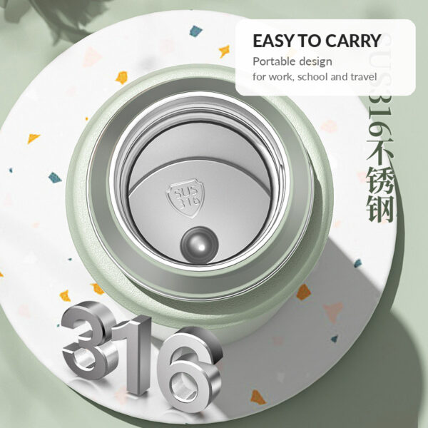 316 Stainless Steel Tumbler with Upright Handle